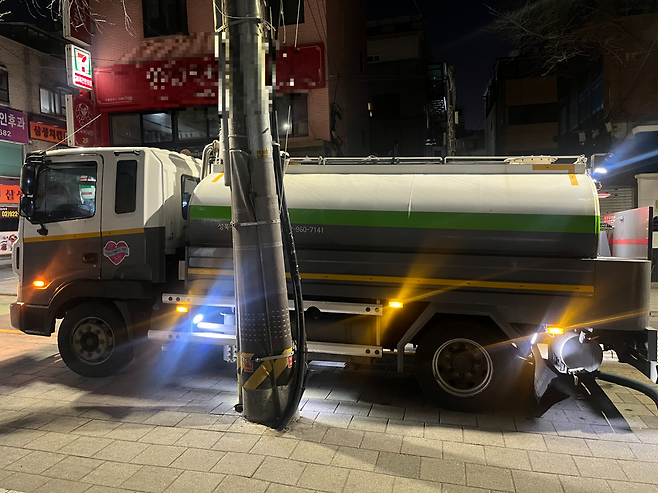 기자가 이날 탄 분뇨차. 박병국 기자