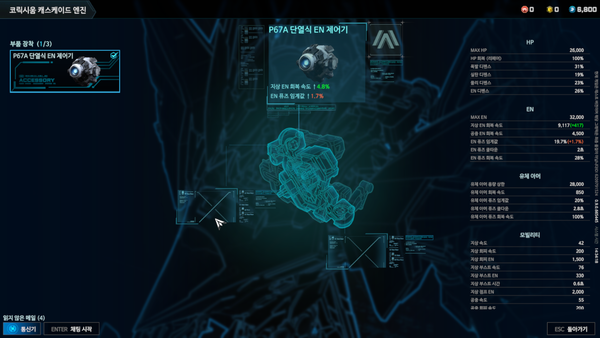 - 모듈이나 부품을 교체 및 강화해 자신만의 메카를 만들어갈 수 있다&nbsp;