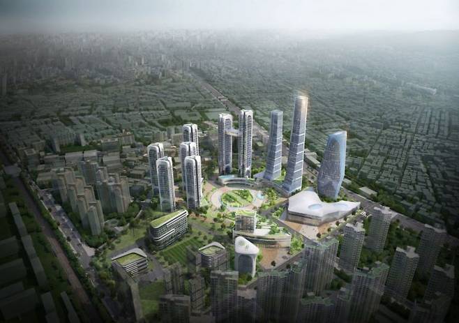 공군부대 개발 조감도(안)