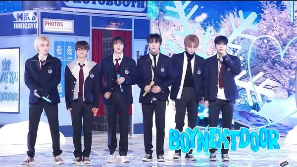 ▲ 1월 SBS '인기가요'에 출연한 아이돌 보이넥스트도어.