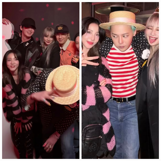 산다라박과 씨엘이 여성 팬들의 부러움을 사고 있다.사진=산다라박 sns