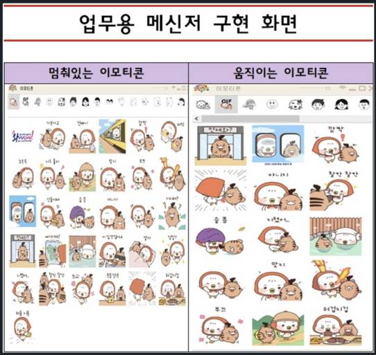 충남도 공식 관광 캐릭터 '워디'와 '가디'의 매력을 담아 제작된 이모티콘./사진제공=충남도