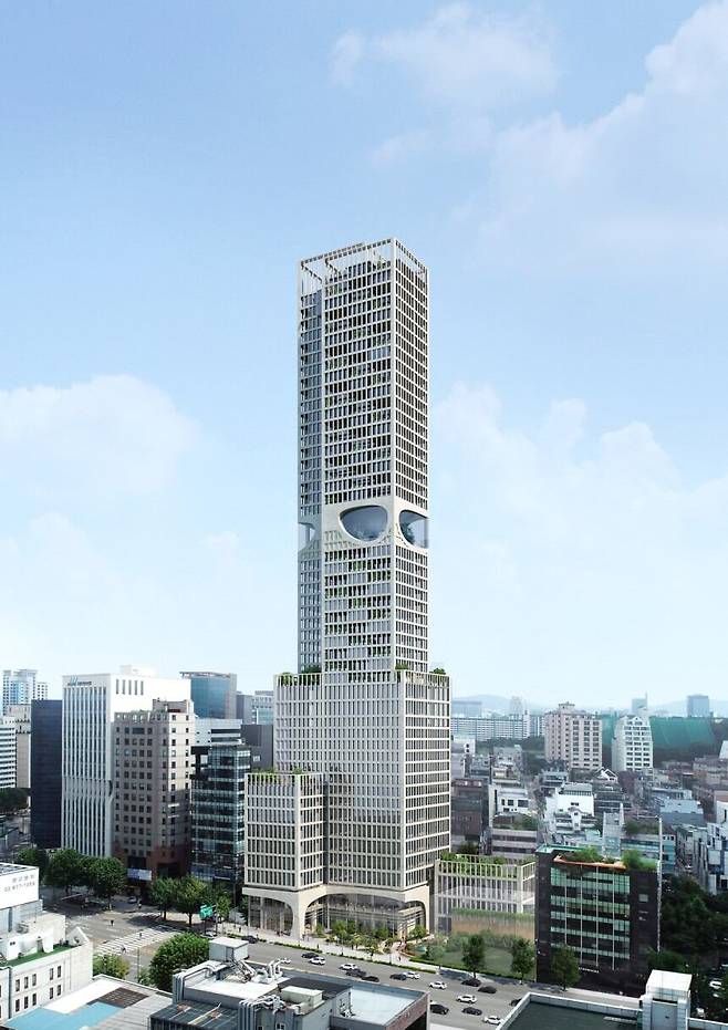 서울시 강남구 청담동 49층 규모 관광호텔 조감도./서울시 제공