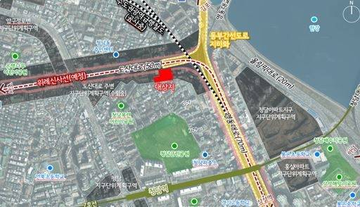 청담동 52-3번지 일대 역세권 활성화 사업 대상지 위치도. [서울시]