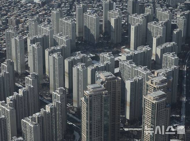 서울 송파구 아파트 밀집지역 모습. 뉴시스 자료사진.