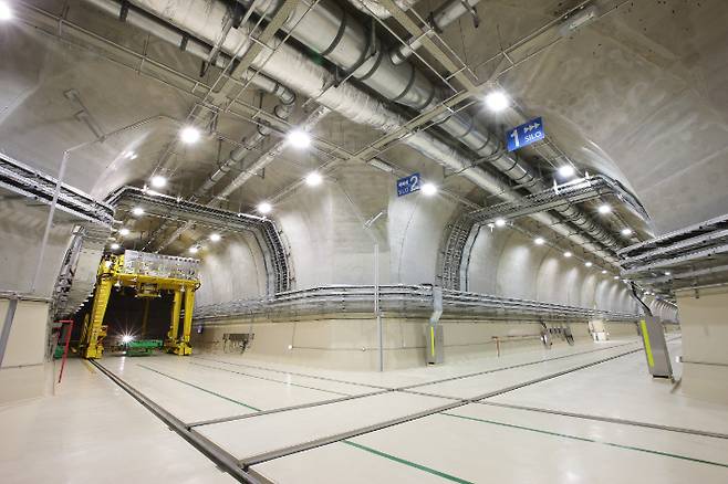 경주 중저준위방폐장 동굴처분시설. 한국원자력환경공단 제공