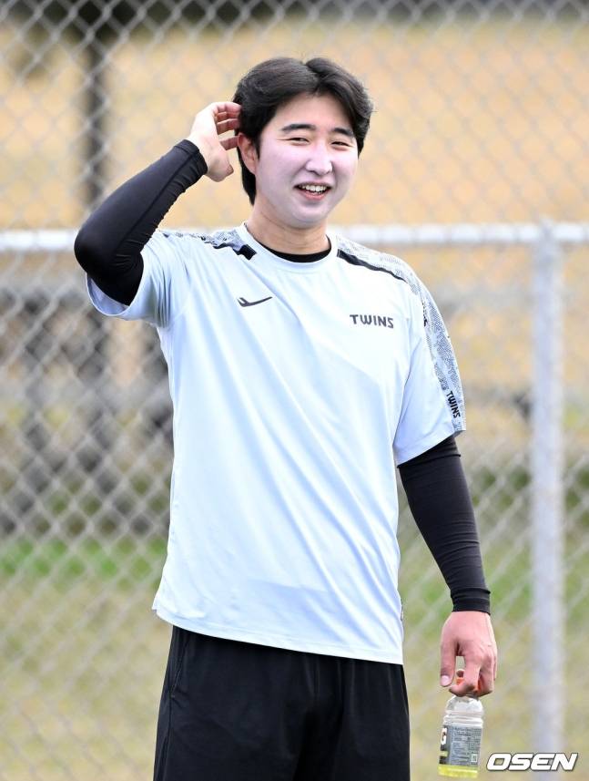 LG 미국 스프링캠프 당시 최채흥.