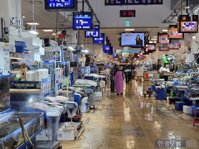 2월 28일 찾은 서울 동작구 노량진수산시장 내부 한적한 모습. /사진=이민형 기자