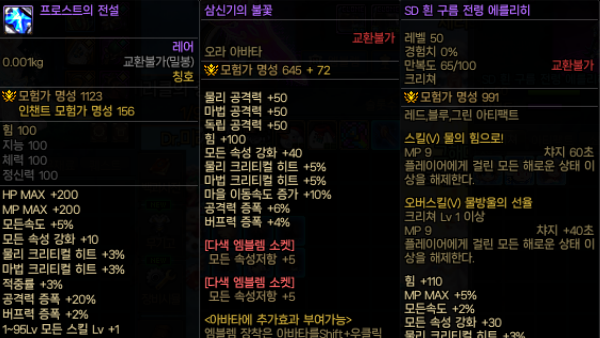 - 던전앤파이터 대표 스펙업 아이템인 칭호와 오라, 크리쳐