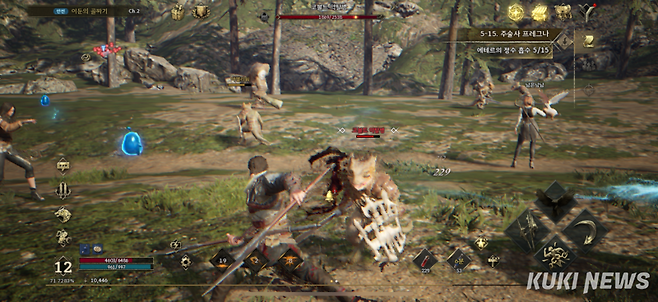 ‘레전드 오브 이미르’ 전투 장면. 유채리 기자