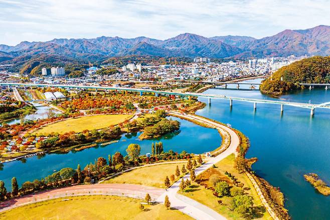 경기 가평의 유명 관광지인 자라섬 일대. [GettyImages]