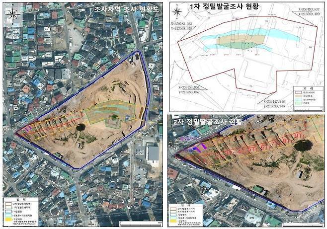 후백제 도성벽으로 추정되는 유물이 발견된 종광대 2지구 재개발사업이 국가유산청은 '현지보전' 결정으로 결국 무산됐다.(전주시 제공, 재판매 및 DB 금지)/뉴스1