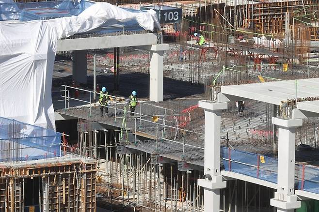 서울의 한 건설현장 모습 [연합]