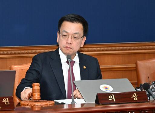 최상목 대통령 권한대행이 4일 서울 종로구 정부서울청사에서 열린 ‘제9회 국무회의’에 참석하고 있다. 뉴스1