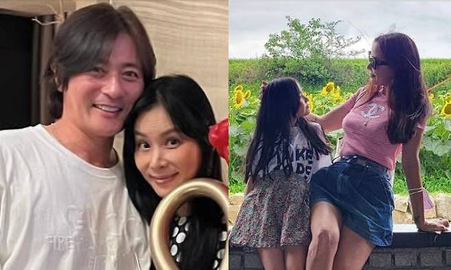 장동건·고소영 부부(왼쪽)와 딸. 고소영 인스타그램