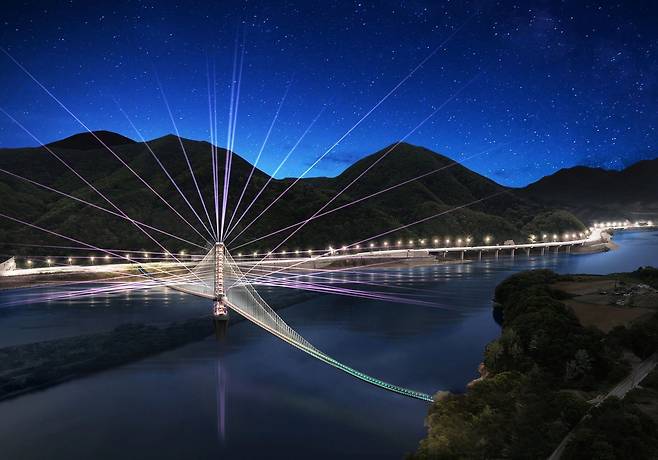 단양 시루섬 야간 경관 조감도. 단양군 제공