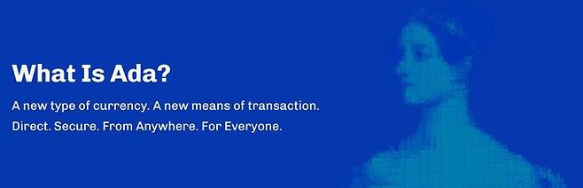 에이다. (사진=카르다노 홈페이지 캡처) *재판매 및 DB 금지