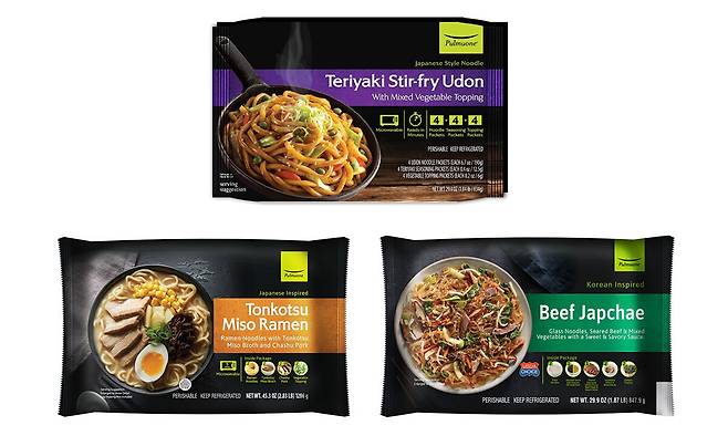 풀무원 미국 법인이 판매하는 아시안 누들 제품.