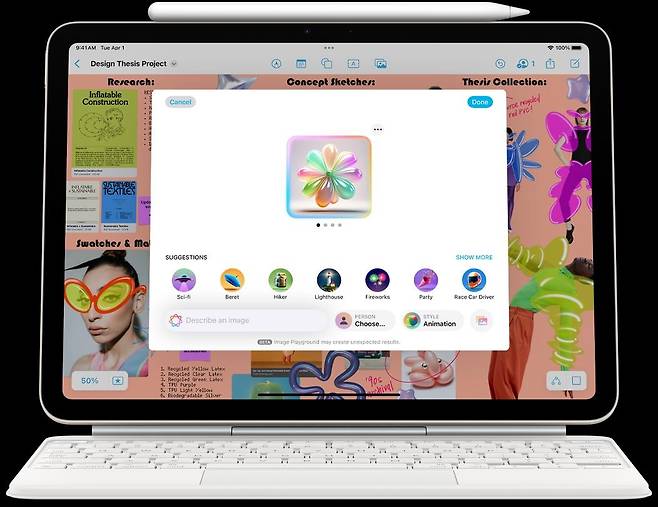 애플의 새로운 아이패드 에어 [애플 제공]