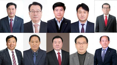 ◇청주시: △서원새마을금고 오두진(57) △우리새마을금고 이규형(60) △청주중앙새마을금고 신범수(57) △미래새마을금고 이종호(54) △영운·용암새마을금고 이흥열(66) △금천새마을금고 임범수(61) △청남새마을금고 홍구표(60) △제일새마을금고 황명익(63) △조은새마을금고 신동열(70) △남부새마을금고 김철식(74)