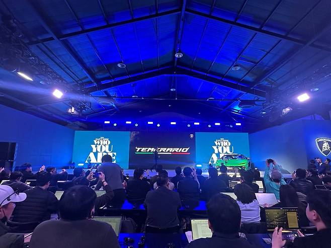 람보르기니 테메라리오 공개 현장 / 출처=IT동아