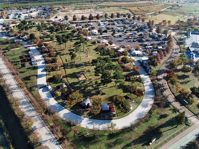 양산 황산공원 캠핑장  [양산시 제공. 재판매 및 DB 금지]