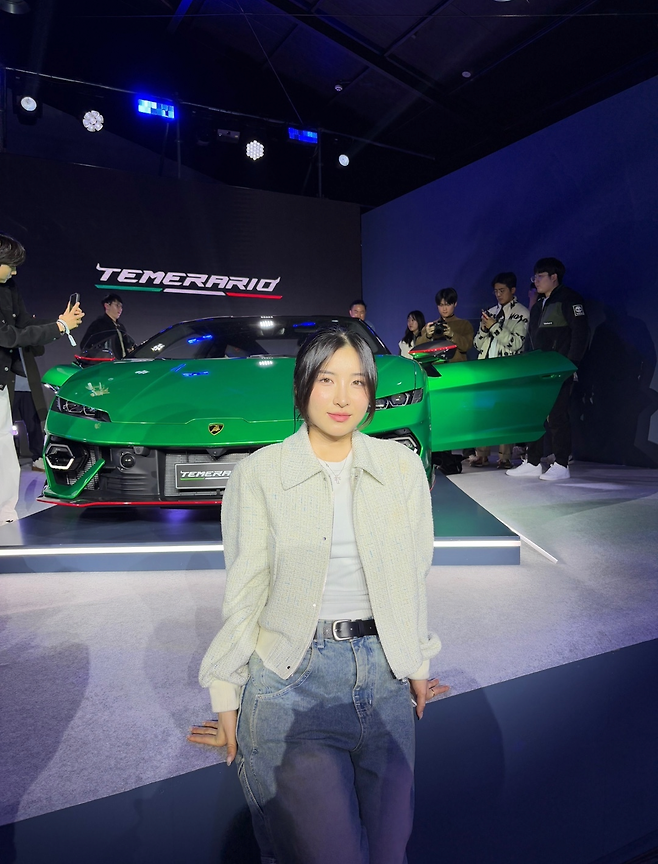 쇼트트랙 세계랭킹 1위 김길리선수 람보르기니 신차 행사 초청ㄷㄷ