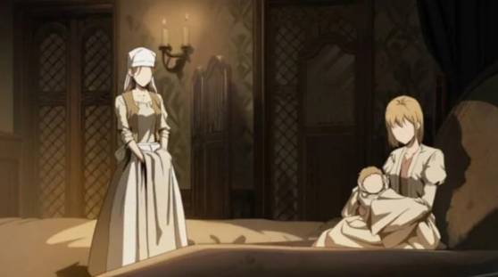 A scene from Naver Webtoon series "The Knight King who returned with the God" (translated, 2023-), suspected of using AI [SCREEN CAPTURE]