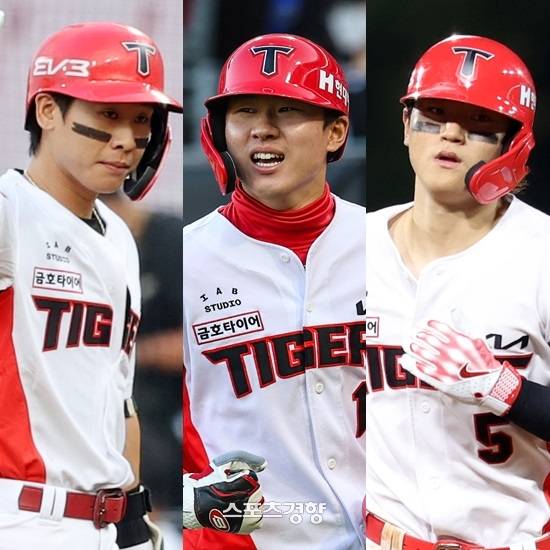 KIA 박찬호, 최원준, 김도영. KIA 타이거즈 제공