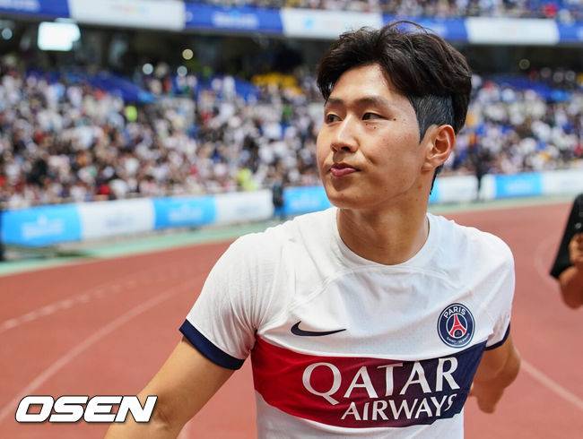 [OSEN=부산, 이석우 기자] 파리 생제르맹 FC(PSG) 이강인 001 2023.08.03 / foto0307@osen.co.kr