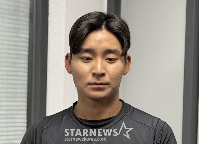 KIA 홍종표가 자신의 사생활 논란에 대해 사과하고 있다. /사진=양정웅 기자