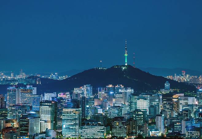 서울 도심 야경. 사진 = 게티이미지뱅크.