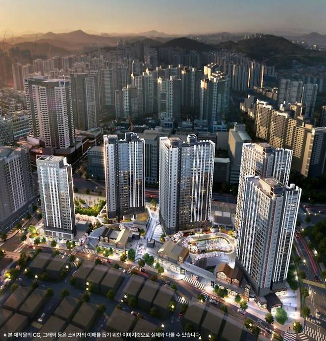 [넥스티엘 스트리트 메인조감도]