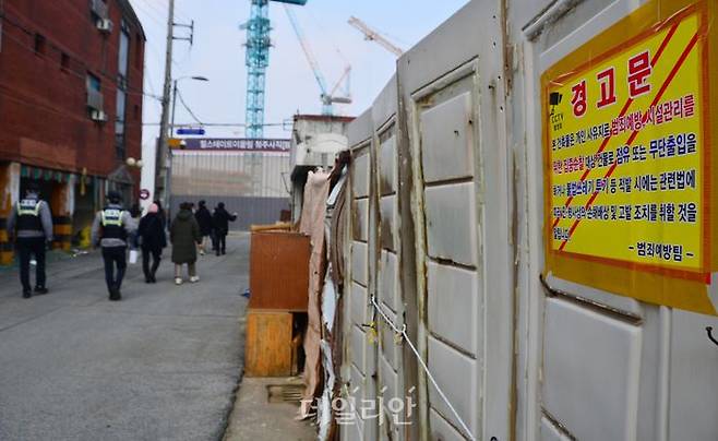 빈집 밀집 지역 점검 모습. ⓒ뉴시스