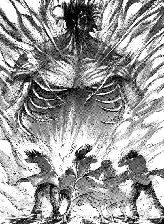 0c9f8407c78b19f6239a8696349c701b2a3a3f4ec23c430336a1e40092193e32b4007b6276046901b994639ca4939b1ac41a9e1a 스포) 진격의거인 작가의 중의적 연출 .jpg