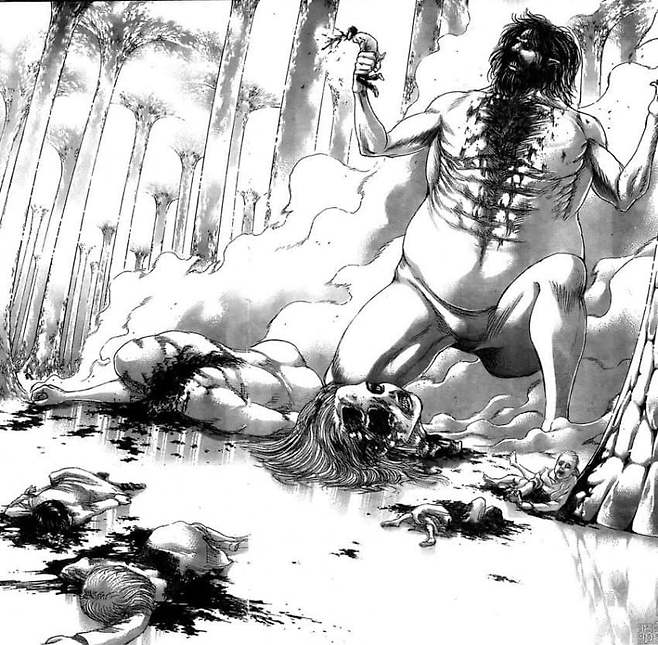 7a988774bc8a6d8723ed83e2359c70684a90aec29ca925527ebc66c6a8e43fc44ad39fae4120f5b2fc297c2fa23057d3eb4c1574 스포) 진격의거인 작가의 중의적 연출 .jpg