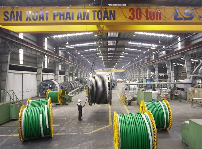 LS에코에너지 베트남 생산법인 LS-VINA 내부 시설 모습. LS에코에너지 제공