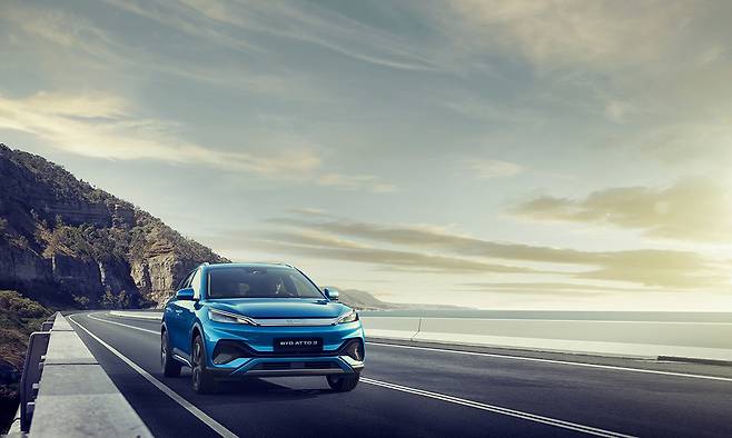 아토3의 주행 모습. BYD코리아 제공