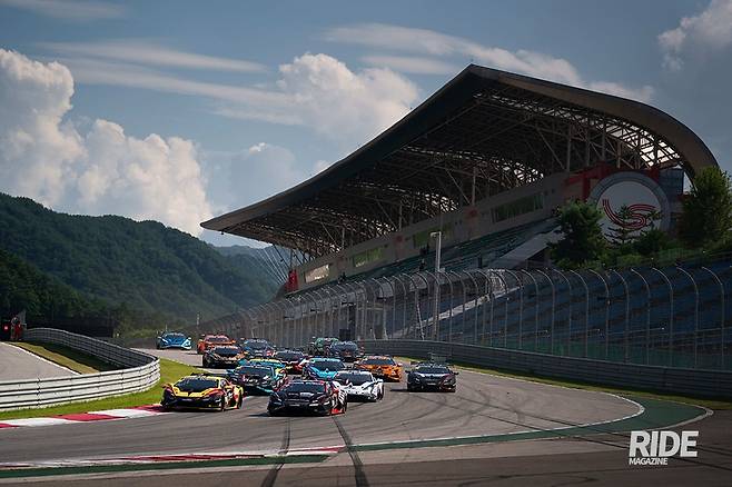 인제에서 개최된 슈퍼 트로페오 경기 현장