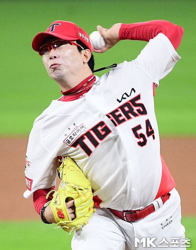 양현종은 11일 창원 경기에서 NC 타자들을 꽁꽁 묶었다. 사진=김영구 기자