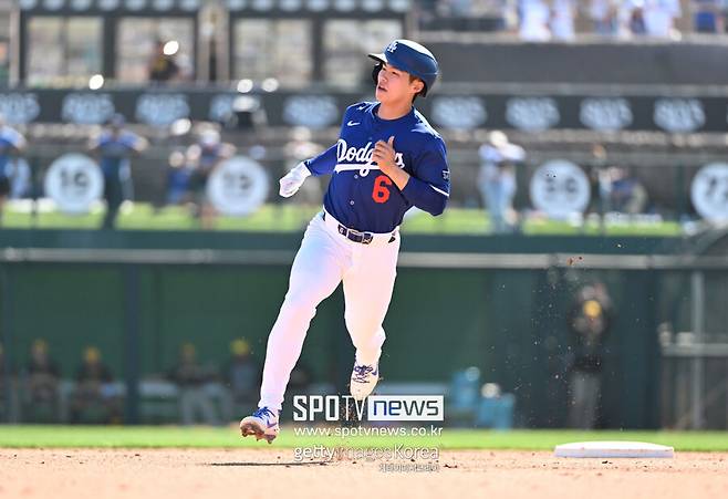 ▲ 시범경기를 통해 메이저리그 개막 로스터 한 자리를 노리고 있는 김혜성.