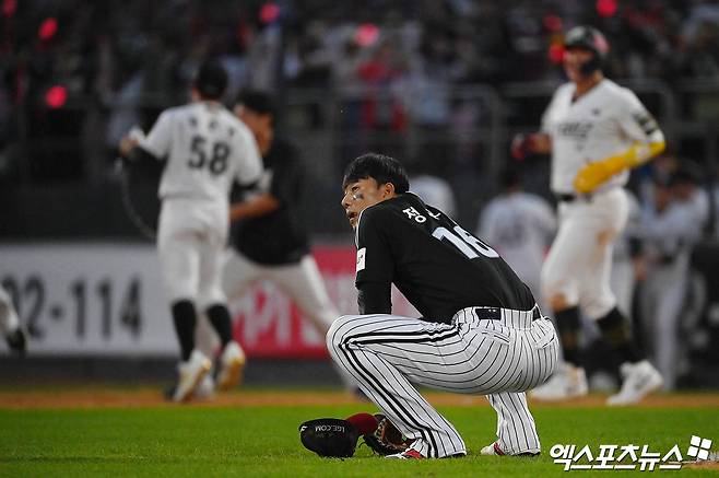LG 투수 정우영은 지난 8일 수원 KT위즈파크에서 열린 '2025 신한 SOL Bank KBO 시범경기' KT전에서 구원 등판했다. 비시즌 발전해 많은 기대 속 마운드에 올랐으나 아웃카운트 하나를 잡는 동안 볼넷 2개를 내주며 흔들렸다. 엑스포츠뉴스 DB