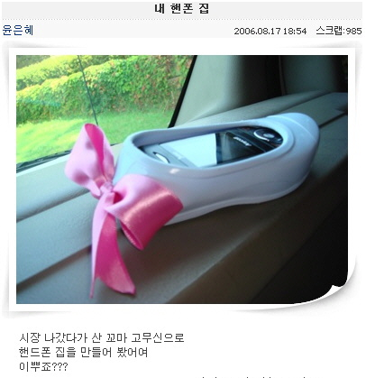 윤은혜가 유행시켰던 핸드폰 케이스
