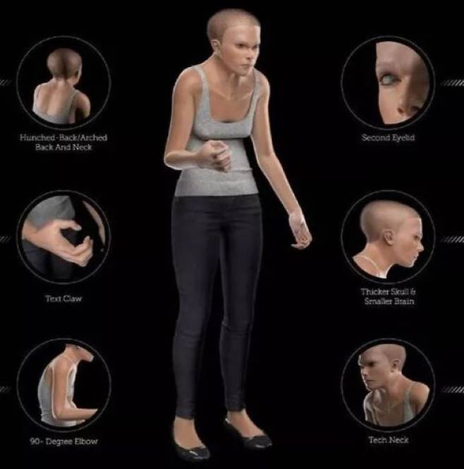 2100년 사람 모형인 ‘민디’의 모습/사진=데일리스타