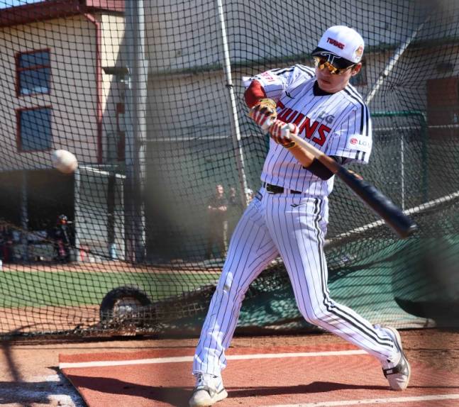 미국 애리조나 스프링캠프에 참가한 LG 주장 박해민. 사진=구단 제공