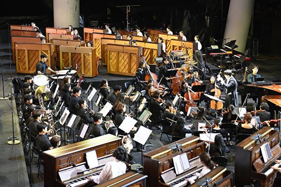 2024 달성 사문진 100대 피아노 공연 전경 [사진=달성군]