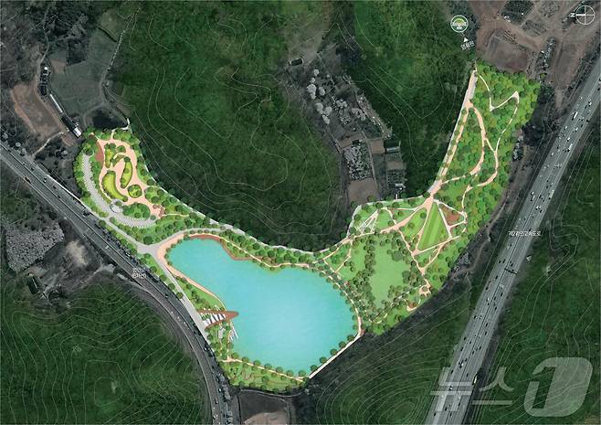 경기도 광명시가 공개한 영회원 수변공원 조감도..(광명시 제공)
