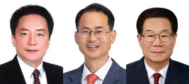 (왼쪽부터) 용인시정 이주현·화성시을 신영락·광주시갑 유영두. 국민의힘 제공