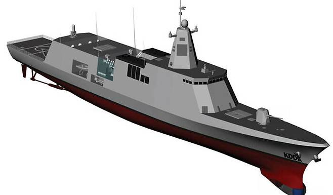 한화오션의 KDDX 조감도