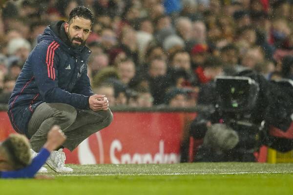 맨체스터 유나이티드 후벵 아모림 감독. 사진┃뉴시스/AP